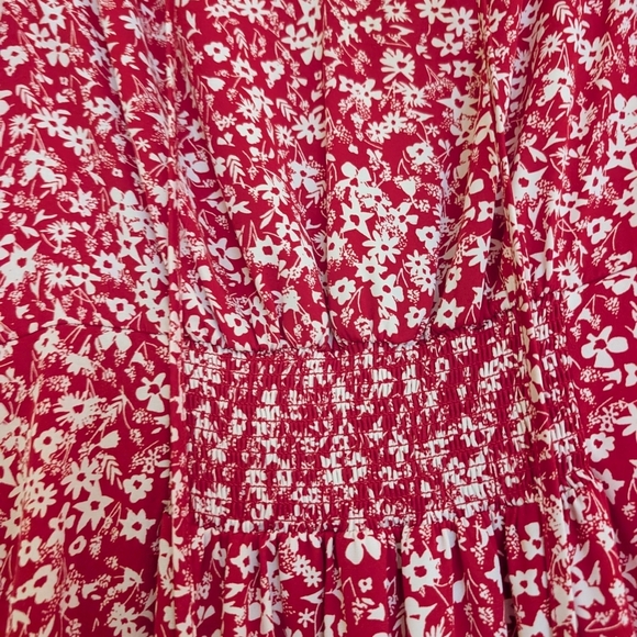 Reitmans Red Floral Mini Dress - Picture 3 of 9